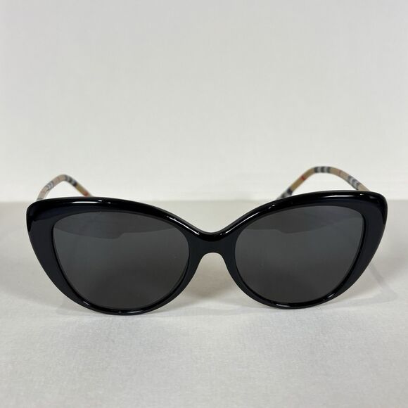 Burberry Sunglasses B4407-F 3853/87 Black Nova Check Asian Fit with Gray Lenses - Picture 2 of 15